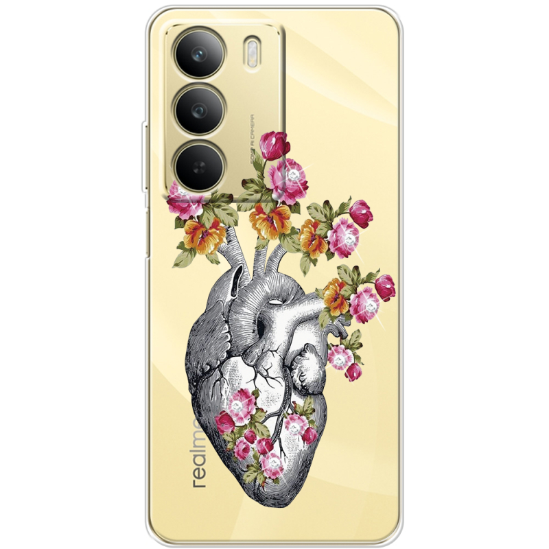 Чохол зі стразами Realme C71 Heart