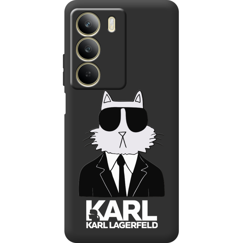 Чорний чохол BoxFace Realme C71 Cat in Black