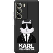 Чорний чохол BoxFace Realme C71 Cat in Black