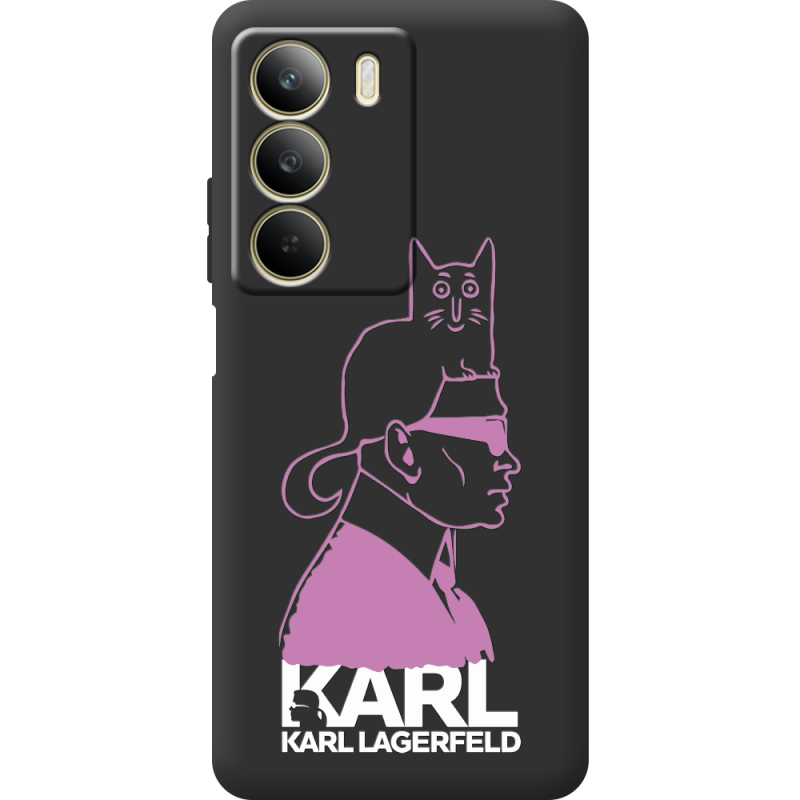 Чорний чохол BoxFace Realme C71 Pink Karl