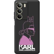 Чорний чохол BoxFace Realme C71 Pink Karl