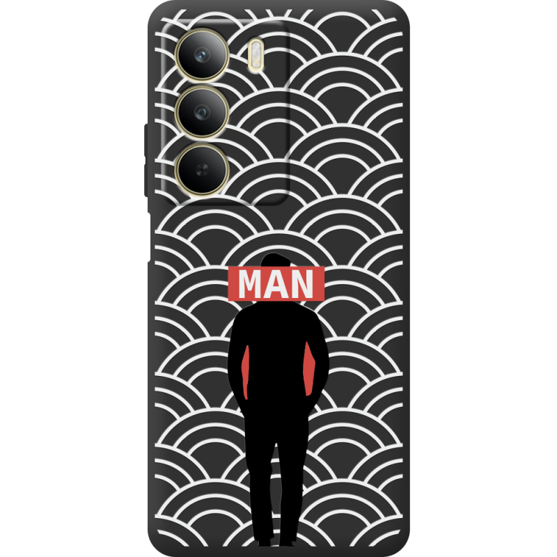 Чорний чохол BoxFace Realme C71 Man Pattern