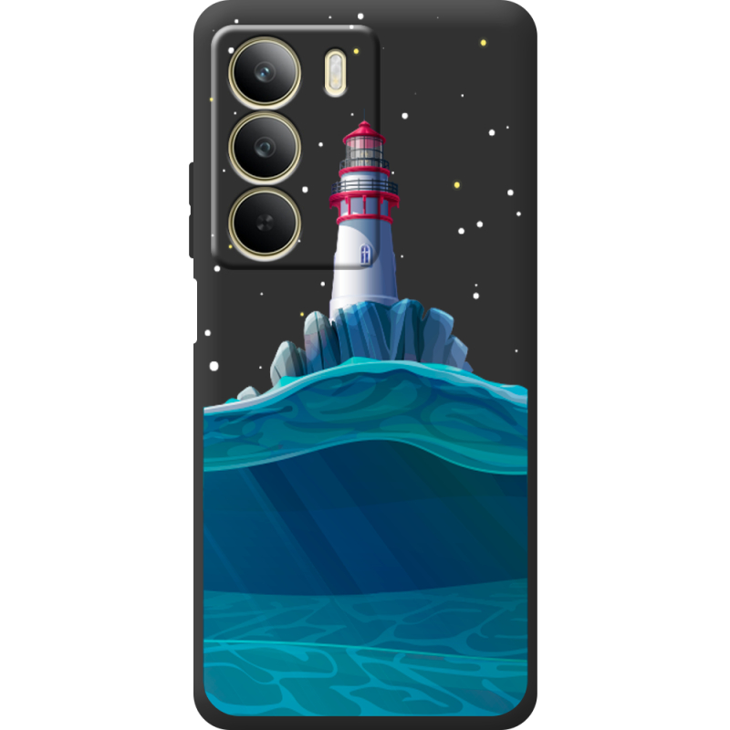 Чорний чохол BoxFace Realme C71 Lighthouse