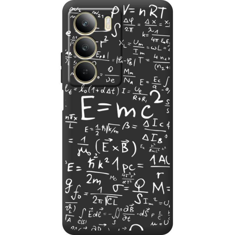 Чорний чохол BoxFace Realme C71 E=mc2