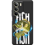 Чорний чохол BoxFace Realme C71 Fish