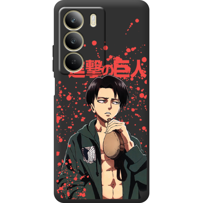 Чорний чохол BoxFace Realme C71 Атака Титанов Леви