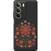 Чорний чохол BoxFace Realme C71 Ukrainian Ornament