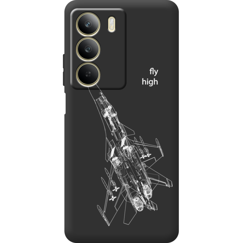 Чорний чохол BoxFace Realme C71 Військовий літак