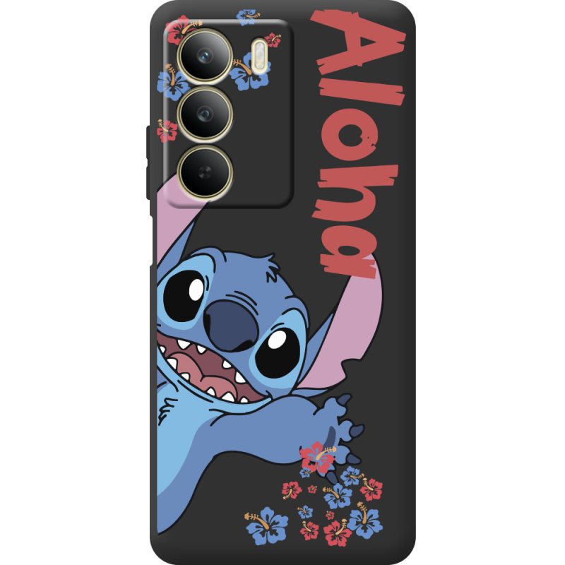 Чорний чохол BoxFace Realme C71 Гавайський гість Stich