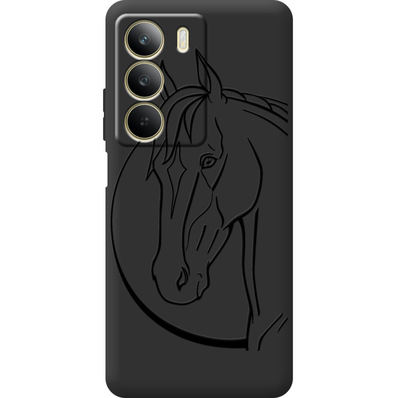 Чорний чохол BoxFace Realme C71 Horse