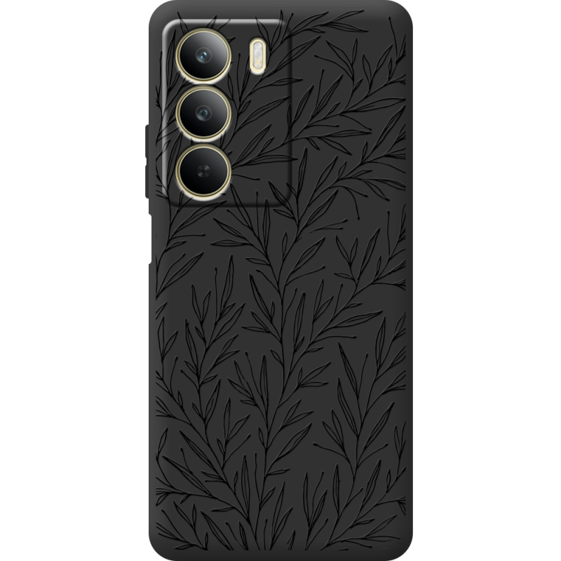 Чорний чохол BoxFace Realme C71 Leaves