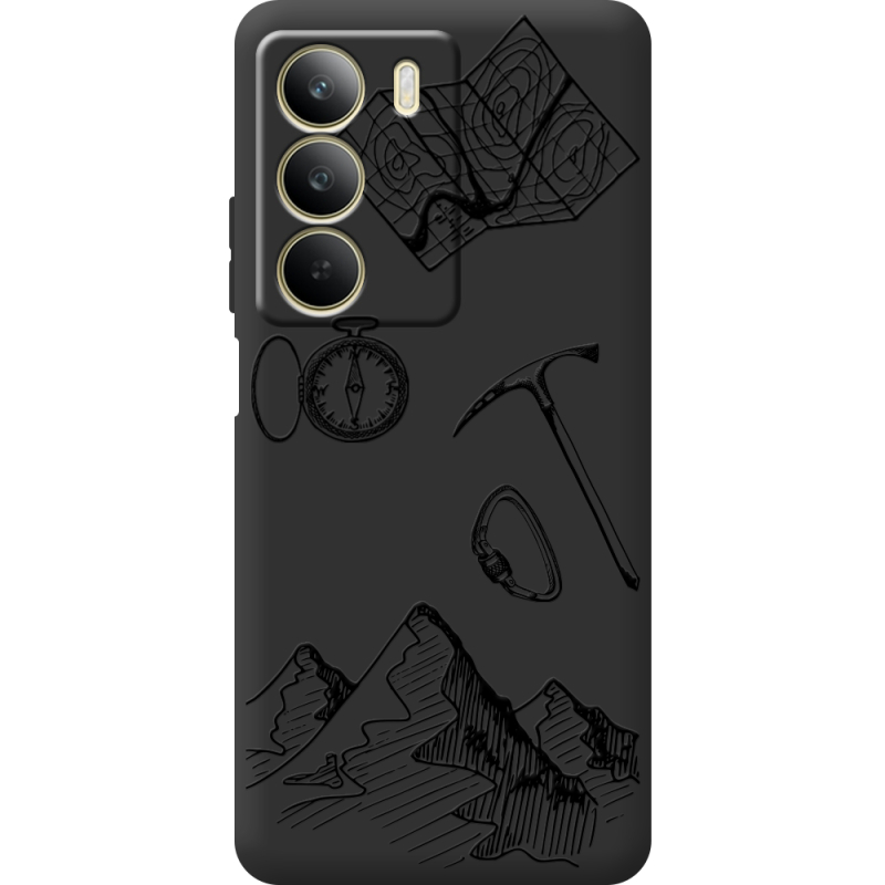 Чорний чохол BoxFace Realme C71 Mountains