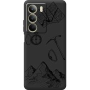 Чорний чохол BoxFace Realme C71 Mountains