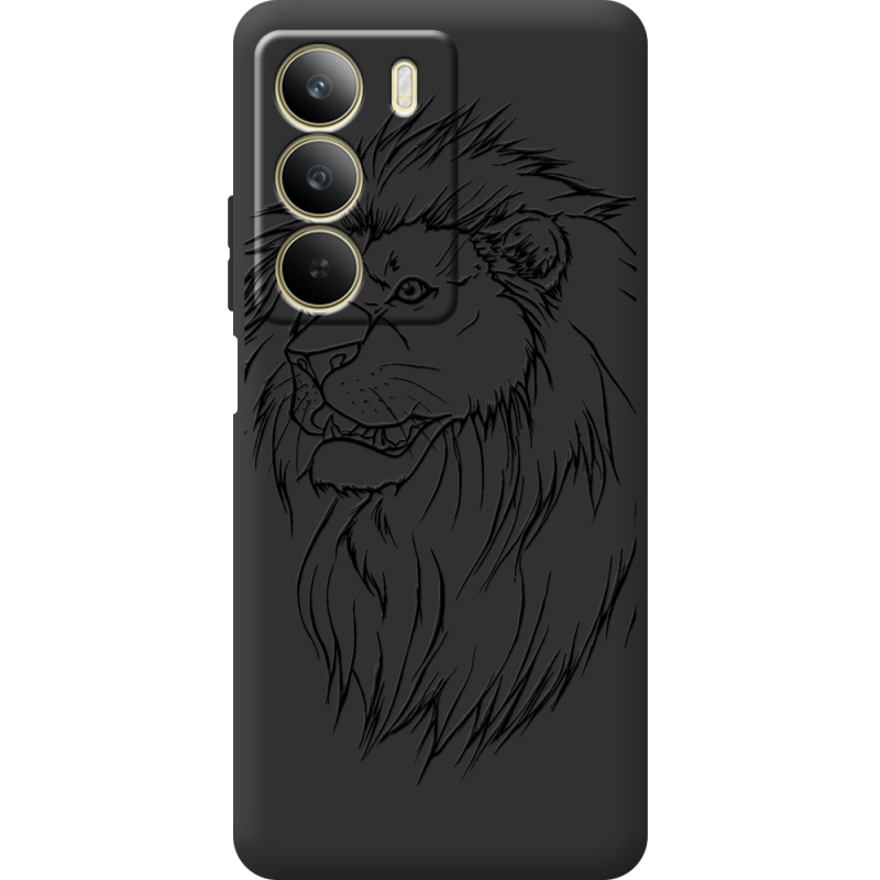 Чорний чохол BoxFace Realme C71 Lion