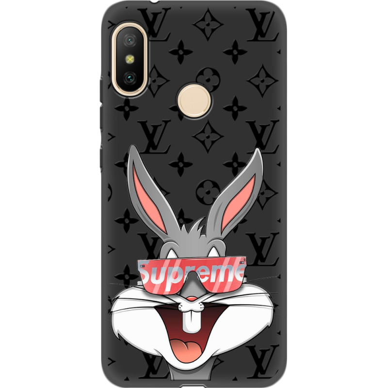 Черный чехол Uprint Xiaomi Mi A2 Lite looney bunny