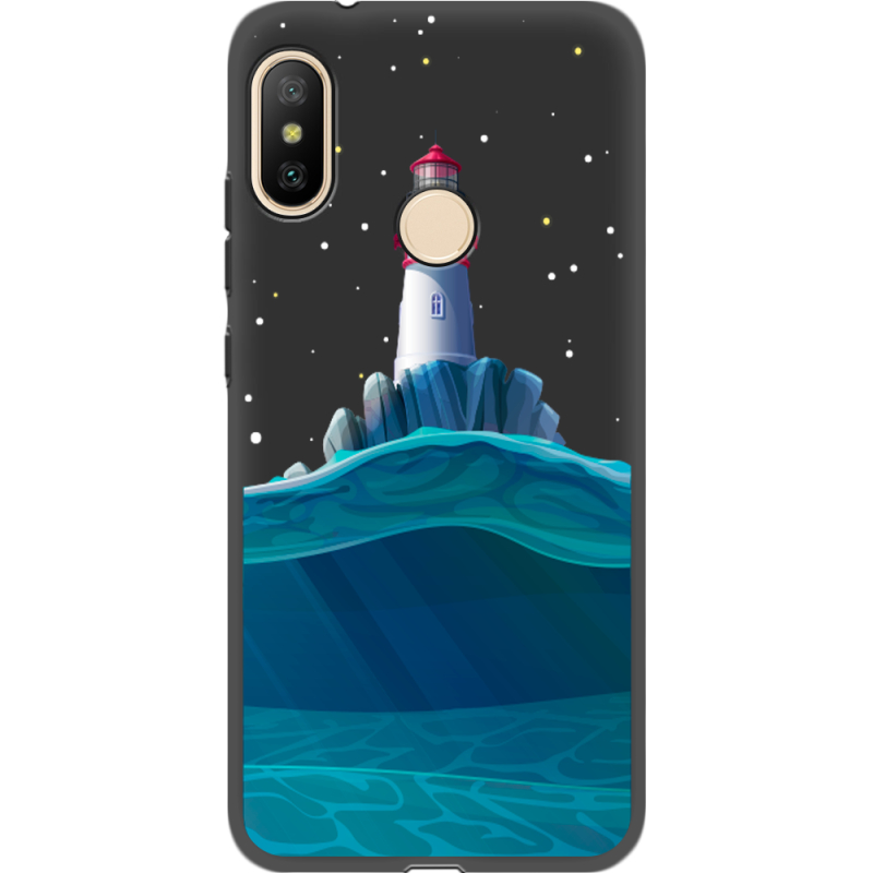 Черный чехол Uprint Xiaomi Mi A2 Lite Lighthouse