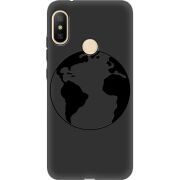 Черный чехол Uprint Xiaomi Mi A2 Lite Earth