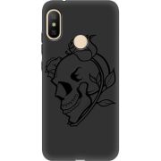 Черный чехол Uprint Xiaomi Mi A2 Lite Skull and Roses