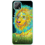 Чохол BoxFace Blackview Oscal C60 Moonlight Lion