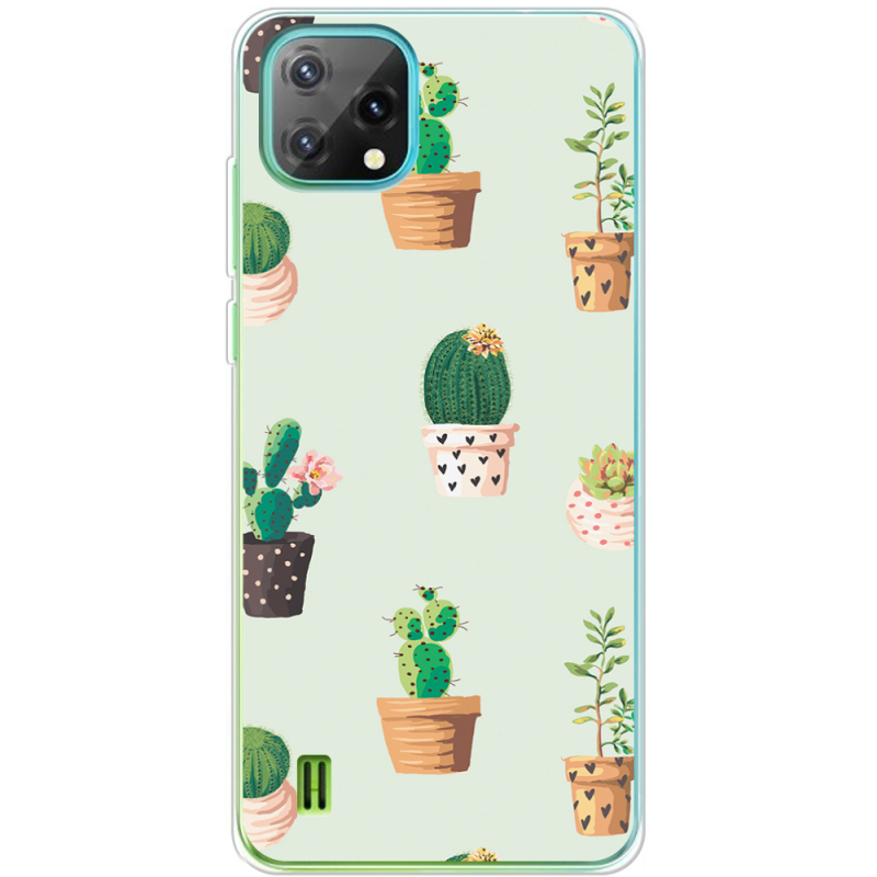 Чохол BoxFace Blackview Oscal C60 L-green Cacti