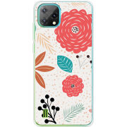 Чохол BoxFace Blackview Oscal C60 Line Flowers