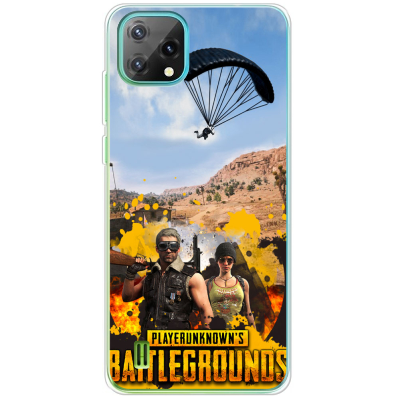 Чохол BoxFace Blackview Oscal C60 Pubg parachute