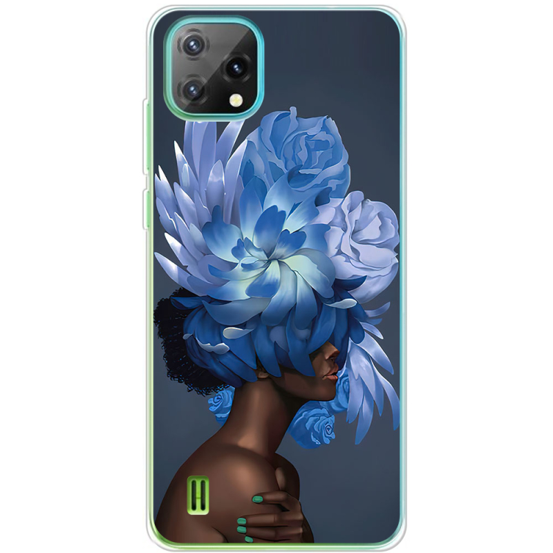 Чохол BoxFace Blackview Oscal C60 Exquisite Blue Flowers