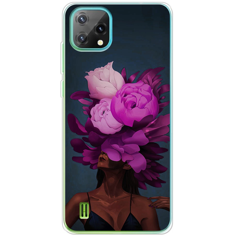 Чохол BoxFace Blackview Oscal C60 Exquisite Purple Flowers