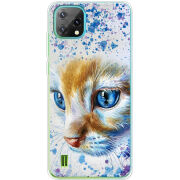 Чохол BoxFace Blackview Oscal C60 Голубоглазый Кот