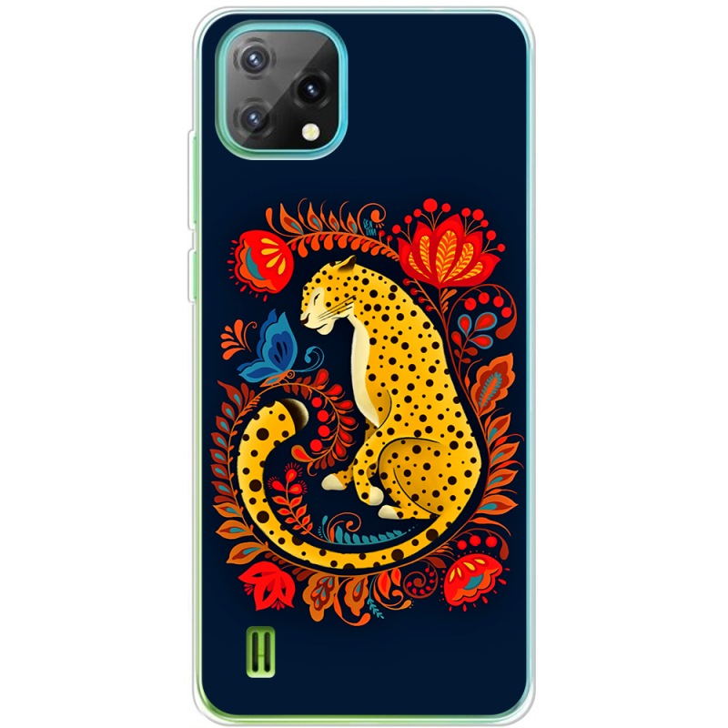 Чохол BoxFace Blackview Oscal C60 Petrykivka Leopard