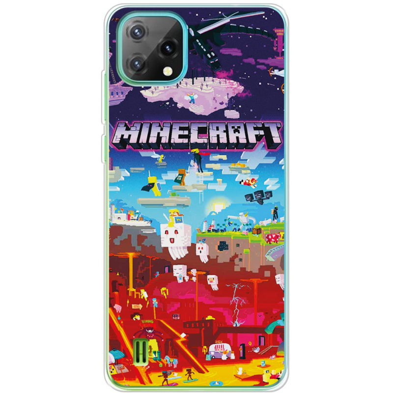 Чохол BoxFace Blackview Oscal C60 Minecraft World Beyond