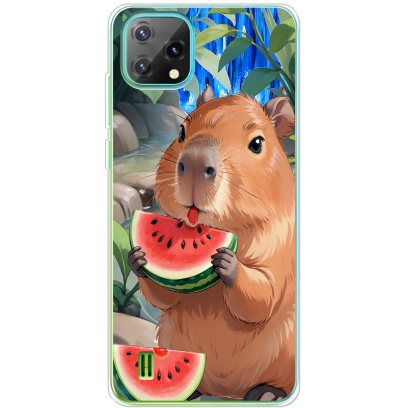 Чохол BoxFace Blackview Oscal C60 Капібара з кавуном