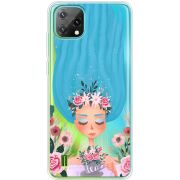 Прозорий чохол BoxFace Blackview Oscal C60 Blue Hair