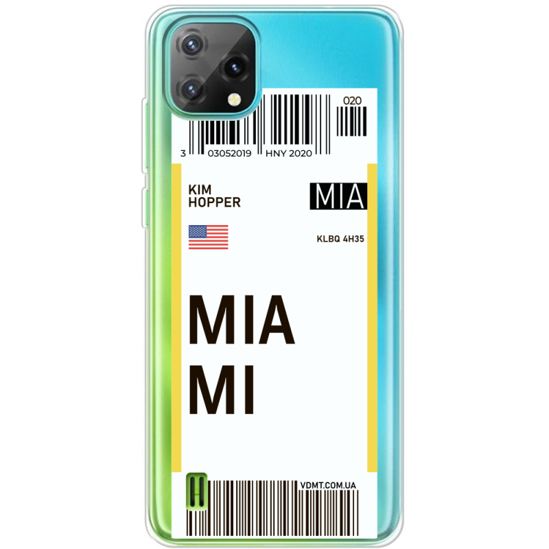 Прозорий чохол BoxFace Blackview Oscal C60 Ticket Miami