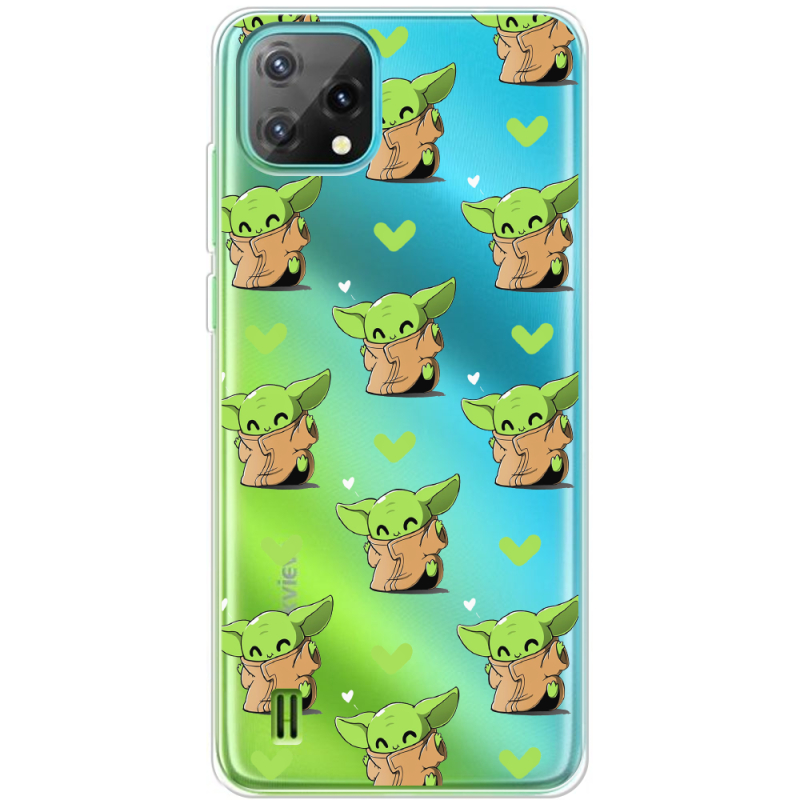 Прозорий чохол BoxFace Blackview Oscal C60 Pattern Baby Yoda