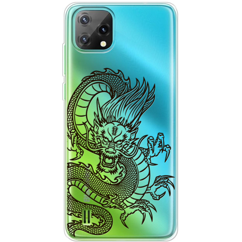 Прозорий чохол BoxFace Blackview Oscal C60 Chinese Dragon