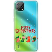 Прозорий чохол BoxFace Blackview Oscal C60 Merry Christmas