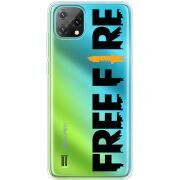 Прозорий чохол BoxFace Blackview Oscal C60 Free Fire Black Logo