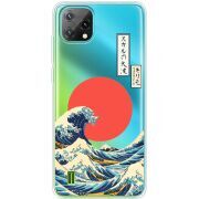 Прозорий чохол BoxFace Blackview Oscal C60 Большая волна в Канагаве