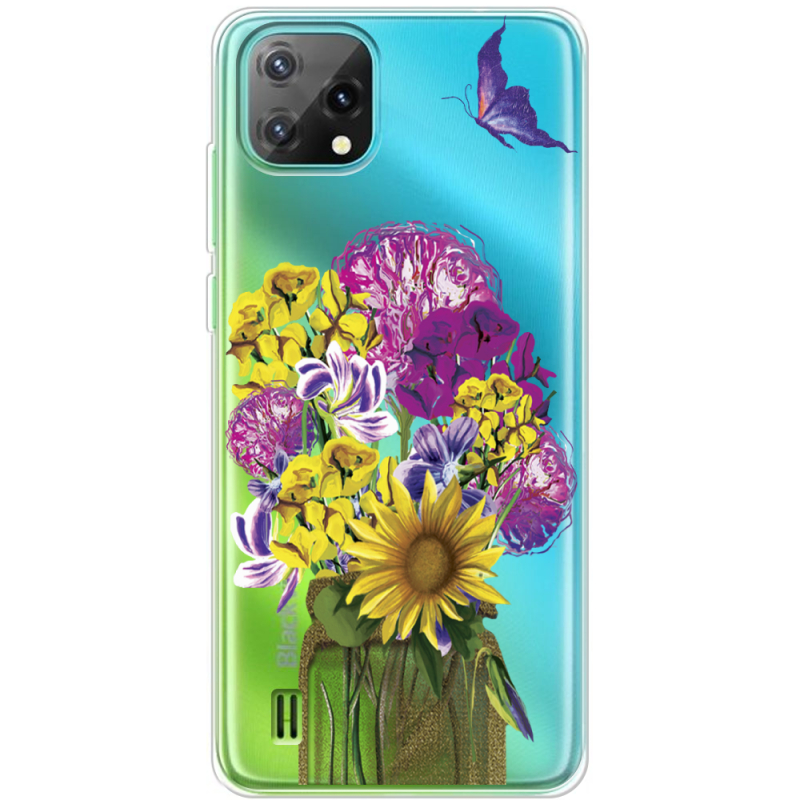 Прозорий чохол BoxFace Blackview Oscal C60 My Bouquet