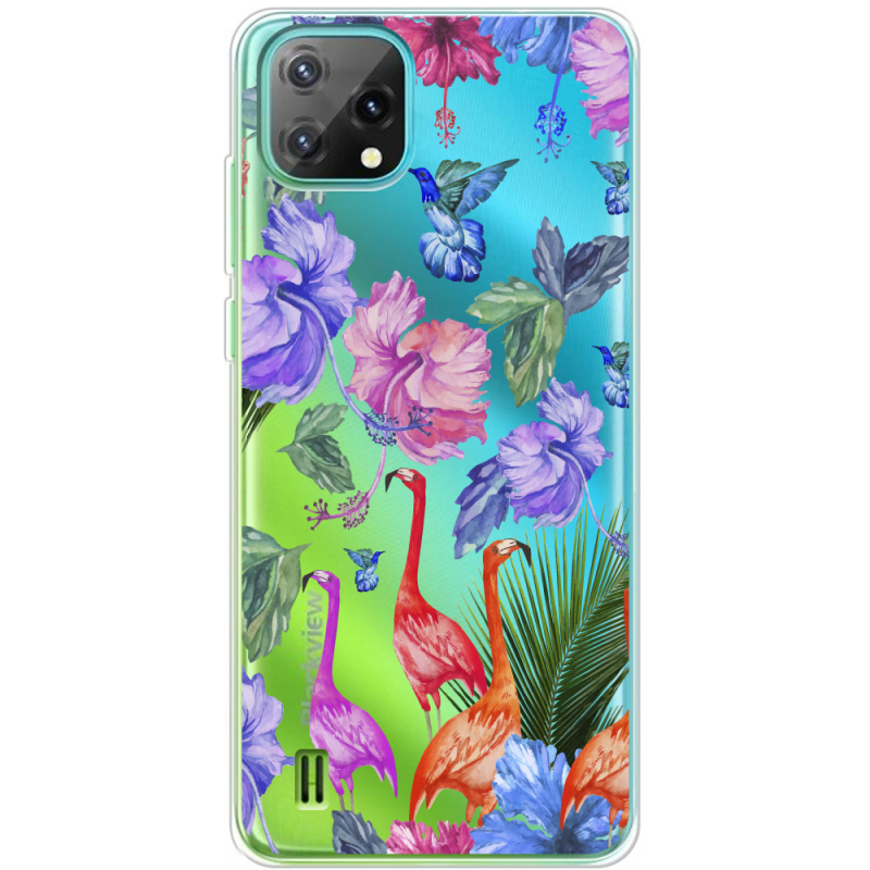 Прозорий чохол BoxFace Blackview Oscal C60 Flamingo