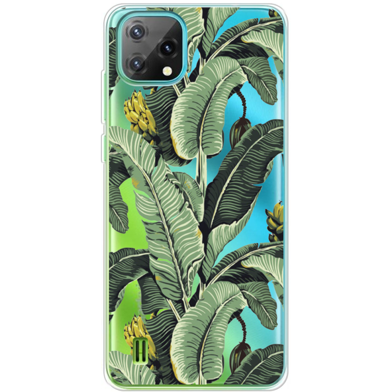 Прозорий чохол BoxFace Blackview Oscal C60 Banana Leaves