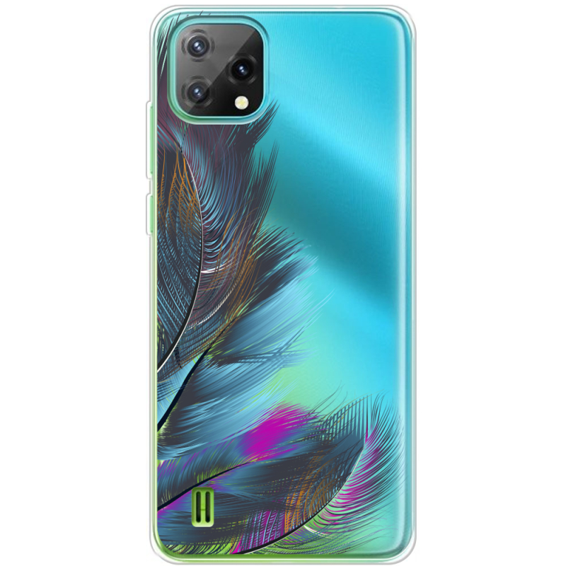 Прозорий чохол BoxFace Blackview Oscal C60 Feathers