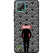 Чорний чохол BoxFace Blackview Oscal C60 Man Pattern