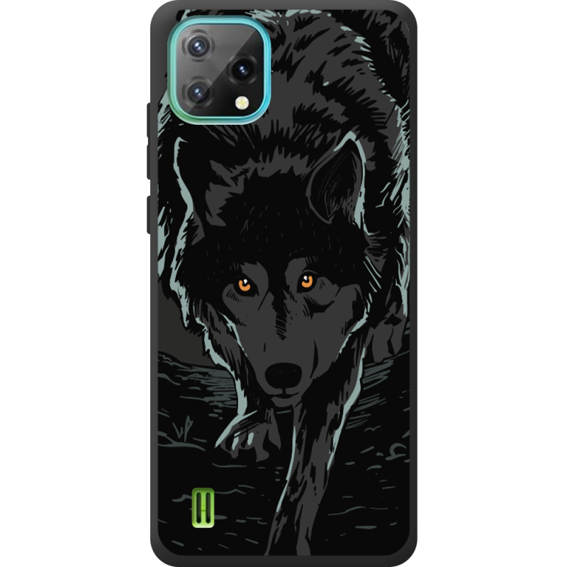 Чорний чохол BoxFace Blackview Oscal C60 Wolf
