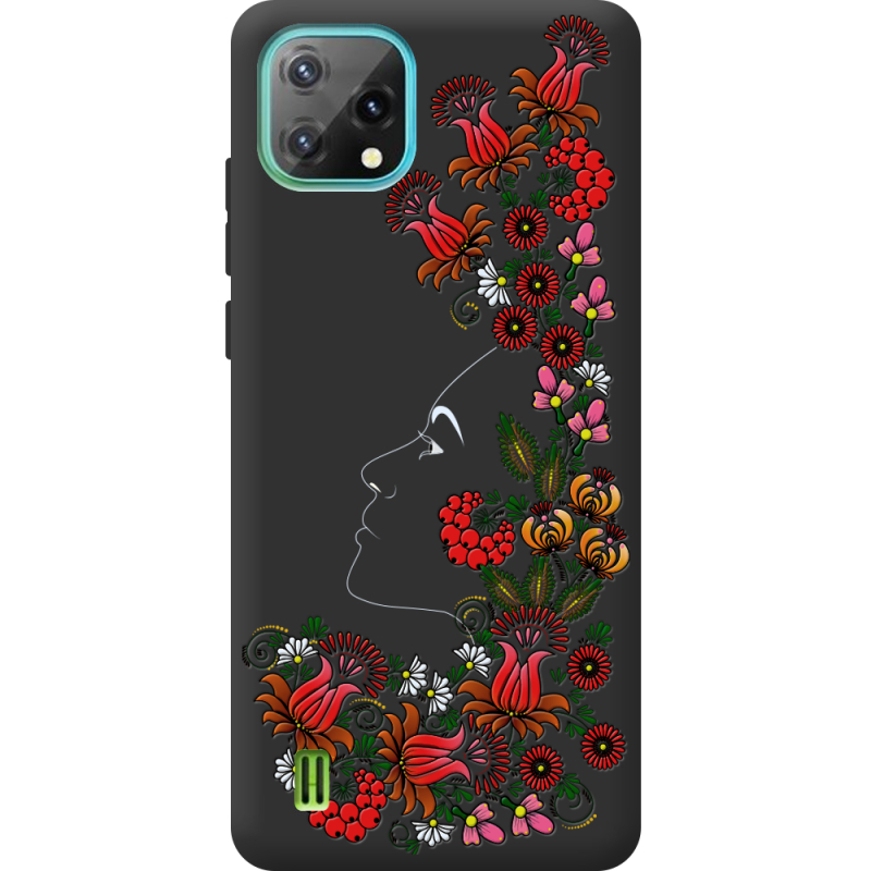 Чорний чохол BoxFace Blackview Oscal C60 3D Ukrainian Muse