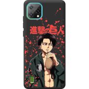 Чорний чохол BoxFace Blackview Oscal C60 Атака Титанов Леви