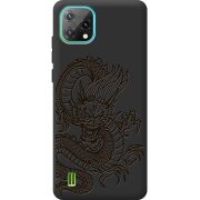 Чорний чохол BoxFace Blackview Oscal C60 Chinese Dragon