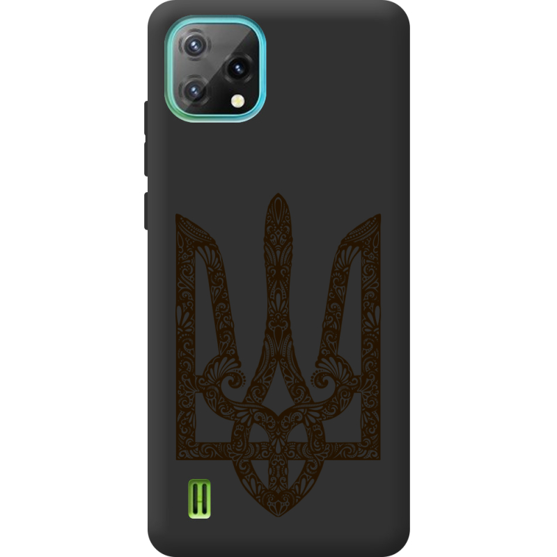 Чорний чохол BoxFace Blackview Oscal C60 Ukrainian Trident