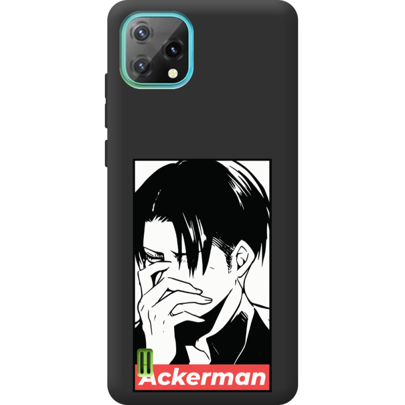 Чорний чохол BoxFace Blackview Oscal C60 Attack On Titan - Ackerman